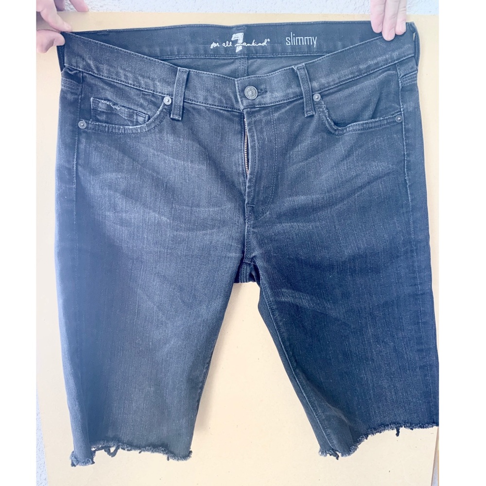 7 For All Mankind Slimmy Jeans Cut to Shorts